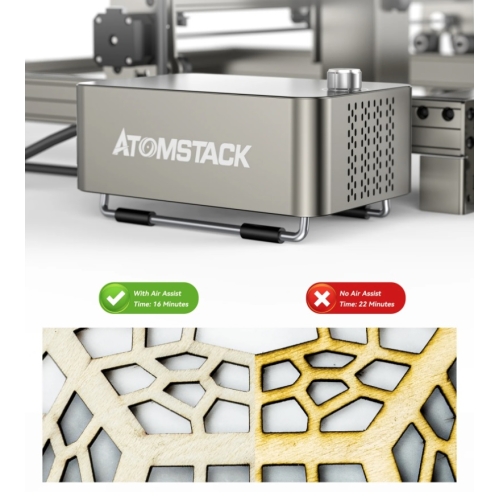 Atomstack S40 Pro laserplotter - graveur +Honingraattafel +Profielen die het werkgebied vergroten tot 95x40cm + R3 roterend opzetstuk | NL Distributie